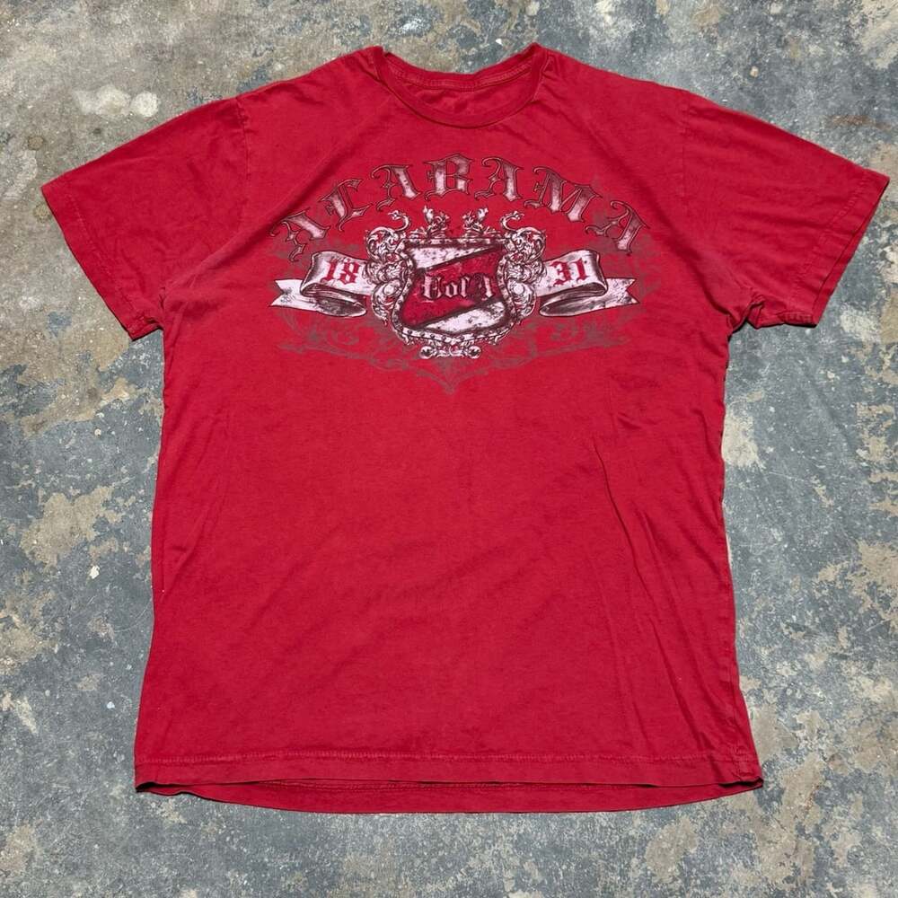 Alabama Roll Tide T-Shirt Red Graphic Tee